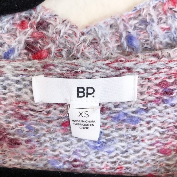 New BP. Slouchy Cowl Neck Lightweight Relaxed Sweater in Confetti - Picture 4 of 11